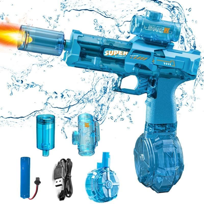 Fire Light Electric Water Gun – Storm Electric Water Blaster with Fire & Ice Light Effects bynijf-tg