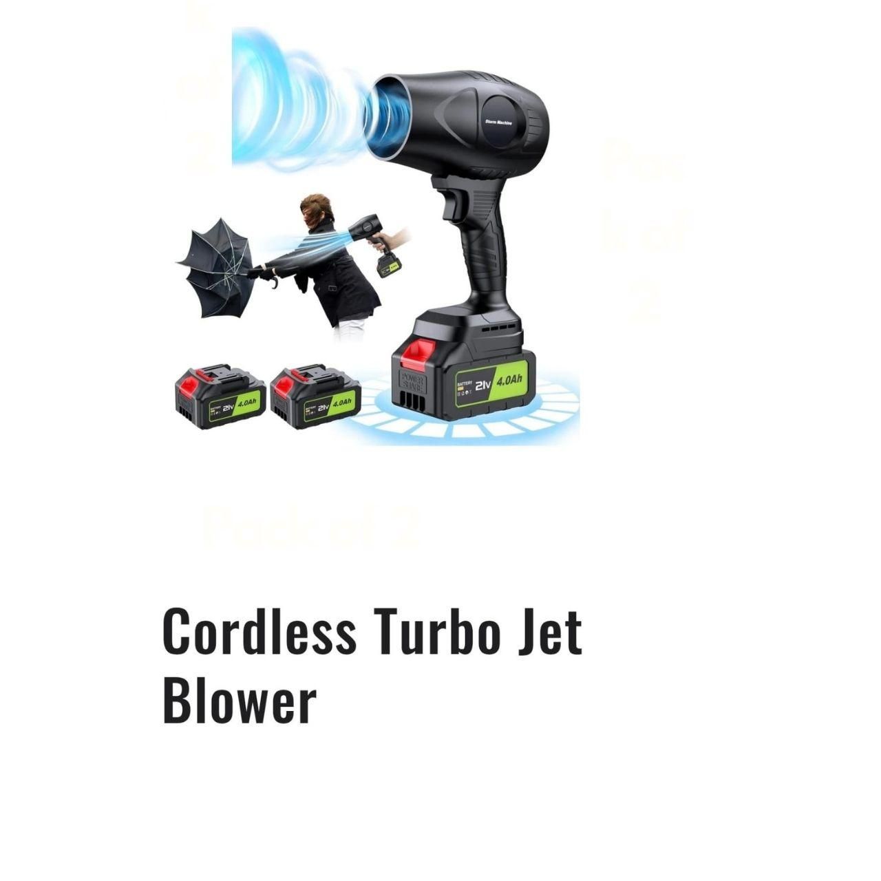 Cordless Turbo Jet Blower – High-Speed Electric Air Blower for Car Washing, Dust Cleaning & Snow Removal bynijf-tg