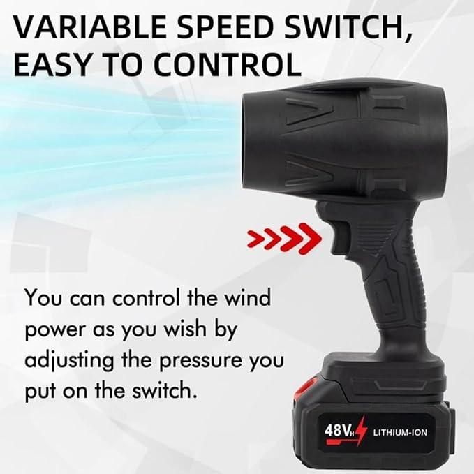 Cordless Turbo Jet Blower – High-Speed Electric Air Blower for Car Washing, Dust Cleaning & Snow Removal bynijf-tg