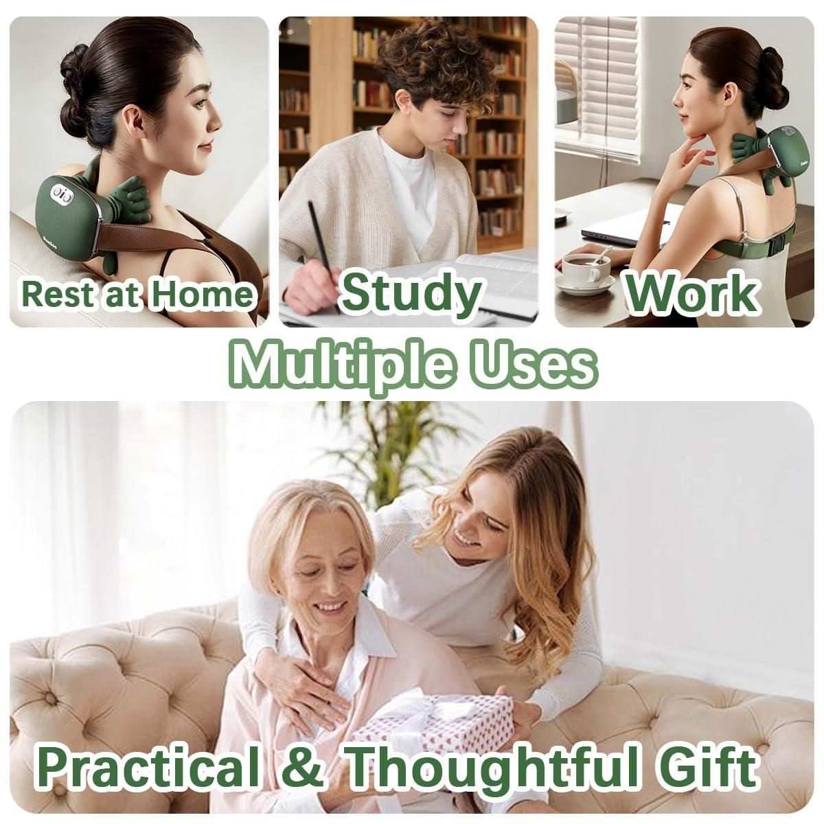 Shoulder & Neck Massager | Deep Tissue Kneading Massage | Pain Relief Relaxation Massager bynijf-tg