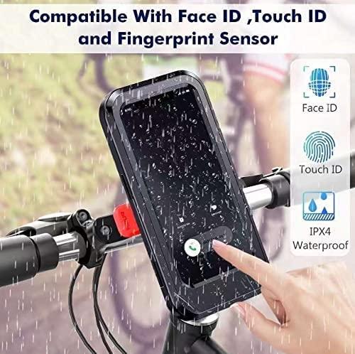 Universal 360° Rotation Bike Waterproof Cell Phone Holder – Adjustable Handlebar Mobile Mount bynijf-tg