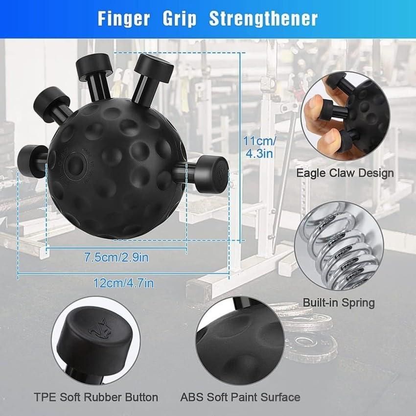 Finger Hand Strengthener Grip Ball – Hand Exercise Ball for Finger, Wrist & Grip Strength Training (Portable Hand Therapy Exerciser) bynijf-tg