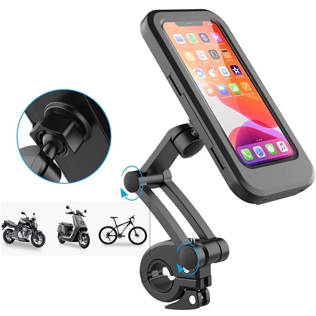 Universal 360° Rotation Bike Waterproof Cell Phone Holder – Adjustable Handlebar Mobile Mount bynijf-tg