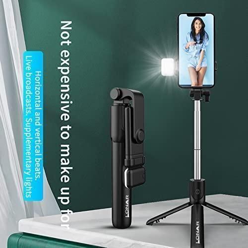 Extendable Flash 3-in-1 Selfie Stick Tripod with Bluetooth Remote – Perfect for Vlogging & Photography bynijf-tg
