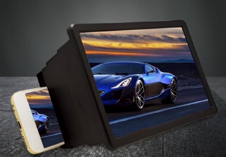 Universal Mobile Phone HD Screen Magnifier – 5X Enlarged Display Expander with Acrylic Lens for Comfortable Viewing (Pack of 1, Random Color) bynijf-tg