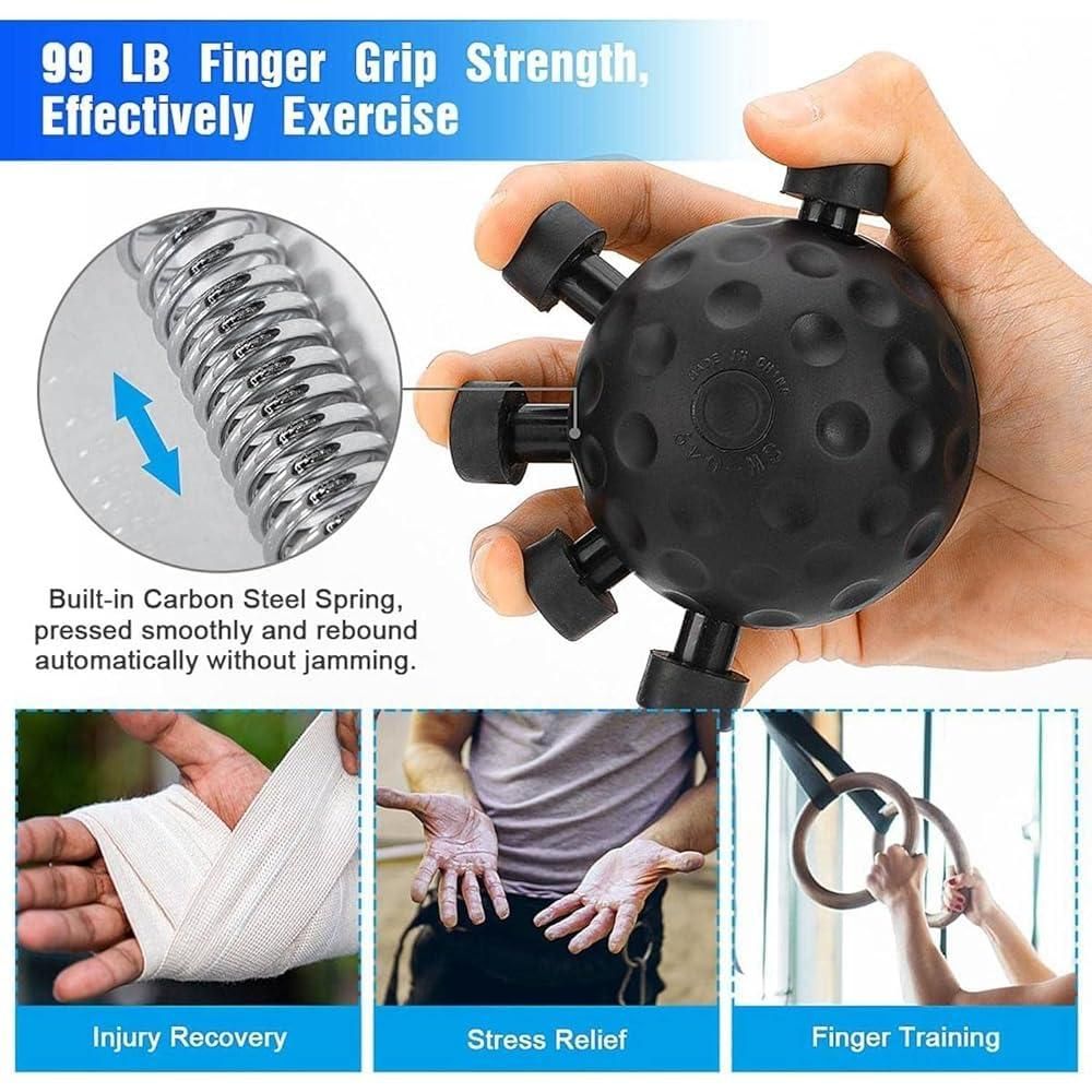 Finger Hand Strengthener Grip Ball – Hand Exercise Ball for Finger, Wrist & Grip Strength Training (Portable Hand Therapy Exerciser) bynijf-tg