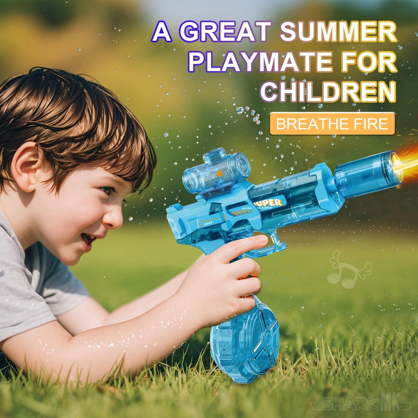 Fire Light Electric Water Gun – Storm Electric Water Blaster with Fire & Ice Light Effects bynijf-tg