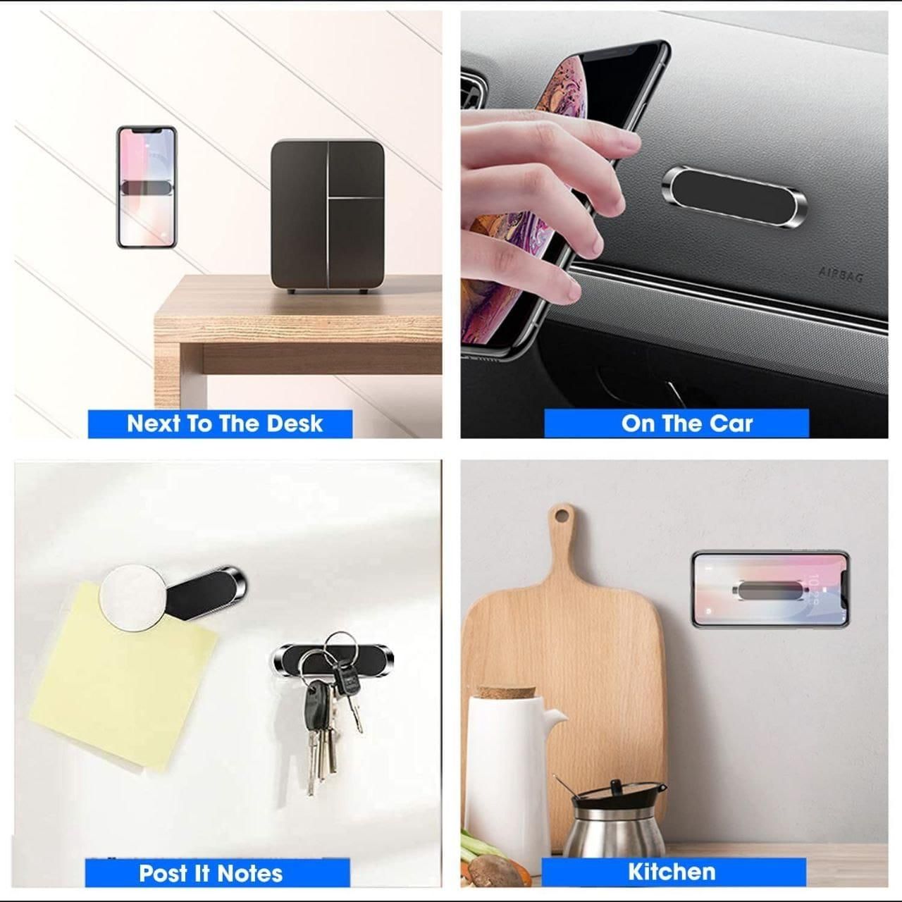 Hold Up Magnetic Mobile Holder – Strong Metal Phone Mount for Car Dashboard, Home & Office bynijf-tg