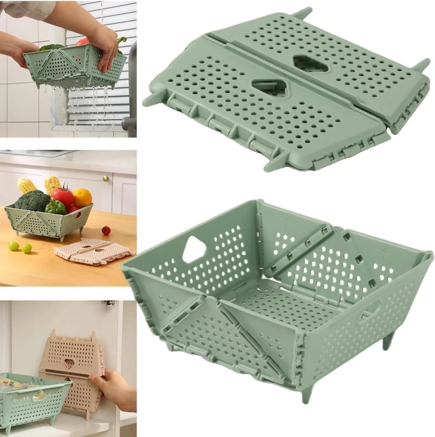 Foldable Fruit Drain Basket bynijf-tg