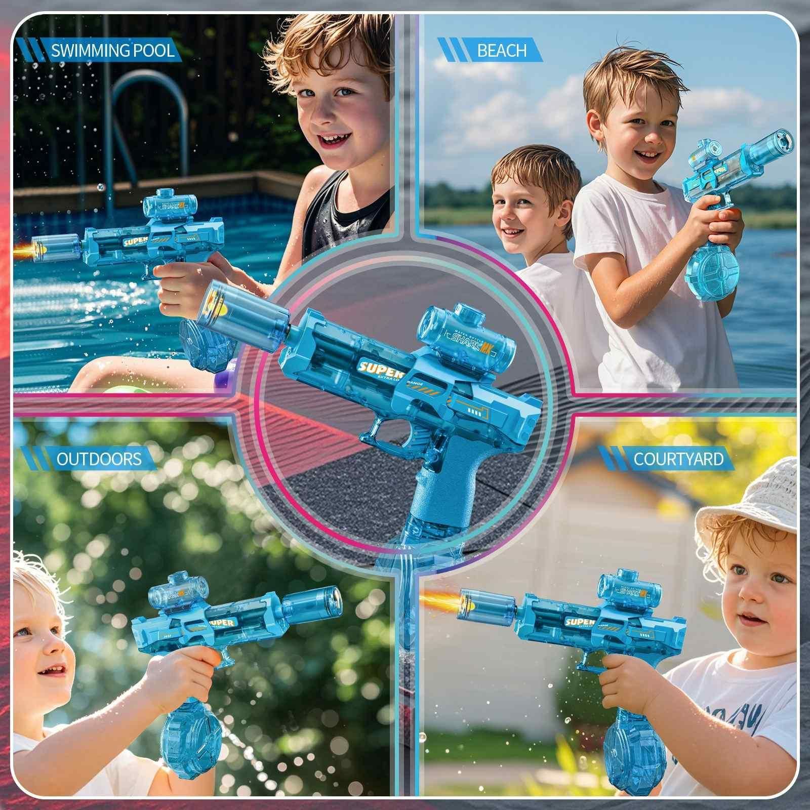 Fire Light Electric Water Gun – Storm Electric Water Blaster with Fire & Ice Light Effects bynijf-tg